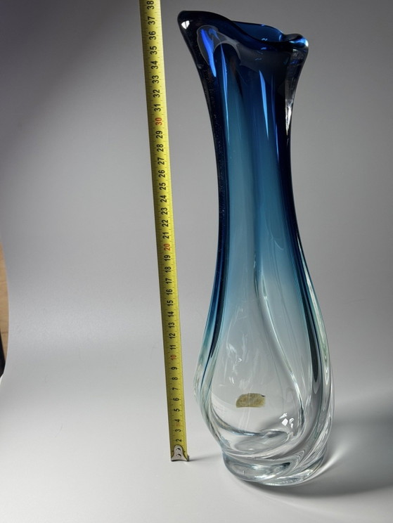 Val Saint Lambert “Lulea” Crystal Vase — René Delvenne, Studio Cristal, Limited Edition 1/6 (photo 12 of 15)