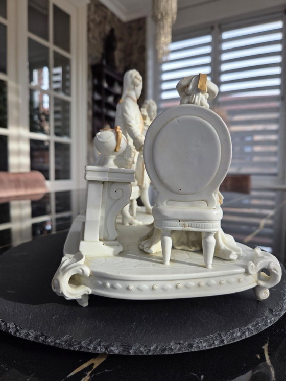 Image 1 of Grupo de elegantes figuras en porcelana Biscuit - siglo XX (ref 3775)