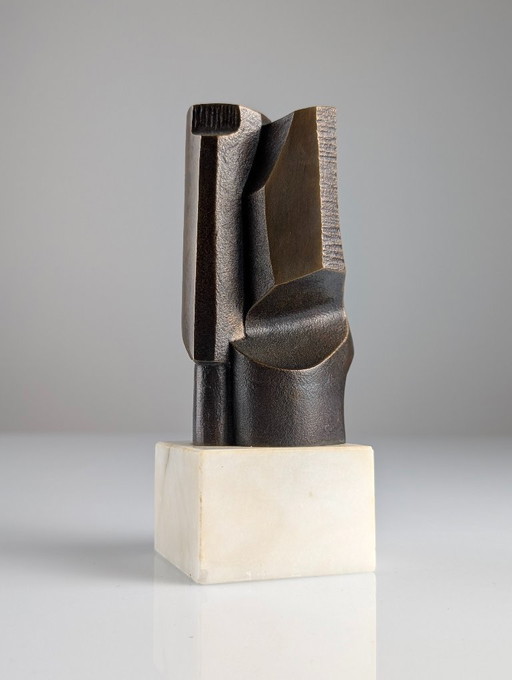 Sculpture Abstraite en Bronze par Joaquín Rubio Camín, 1976