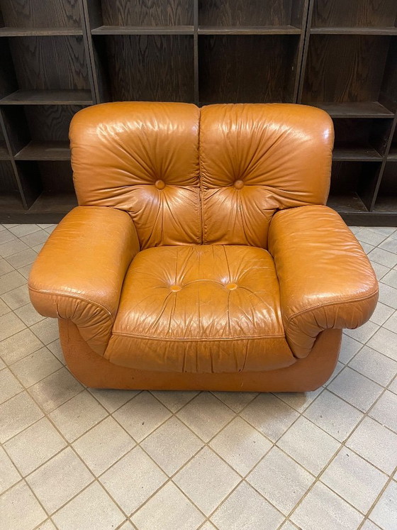1980s vintage Italian design lounge chair from PelleRossi – Chairs and lounge chairs, Leather (photo 3 of 10)