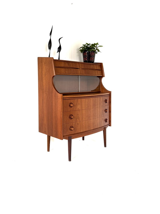 Image 1 of Vintage teakhouten secretaire, Gunnar Falsig ‘60