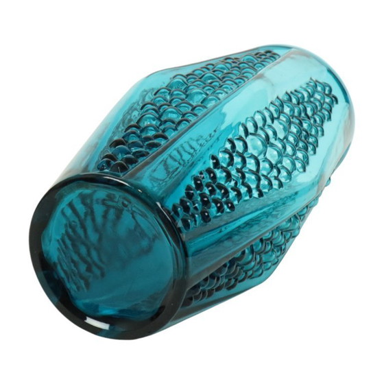 Image 1 of Vintage Blauwe Design Bubble Vaas