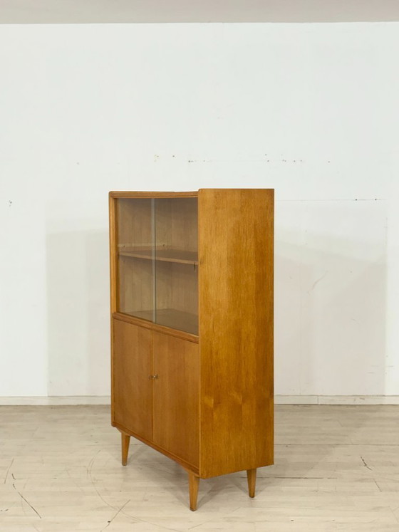 Image 1 of Vitrinekast / Boekenkast / Woonkamerkast uit het midden van de 20e eeuw – jaren 60