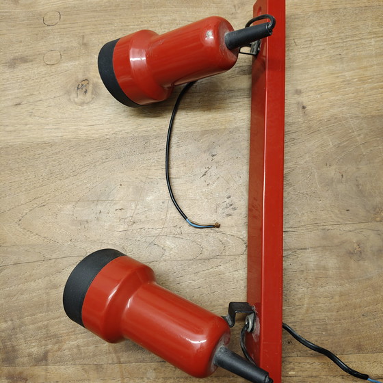Image 1 of Vintage red double spotlight – 70s/80s – retro