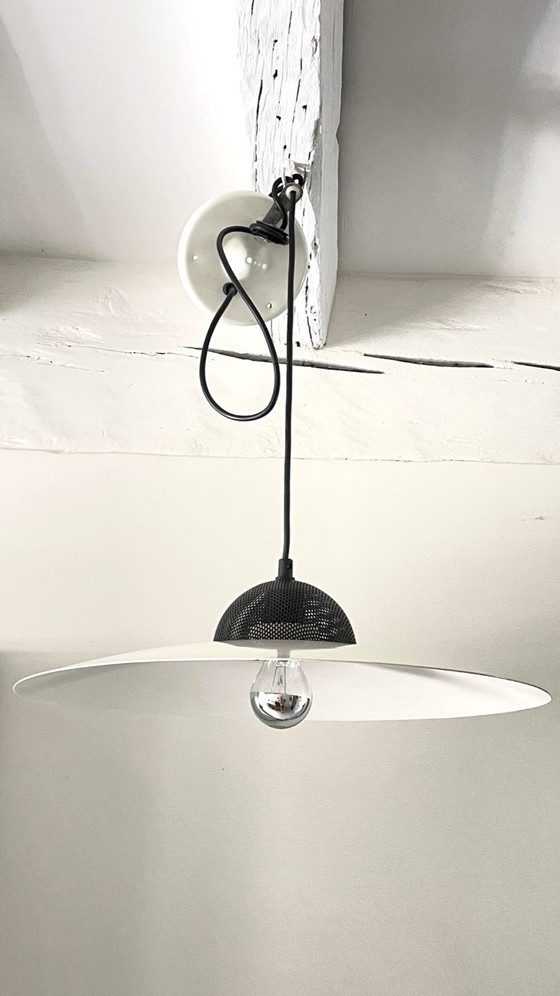 Image 1 of Aluminium hanglamp, Frankrijk, jaren 60/70