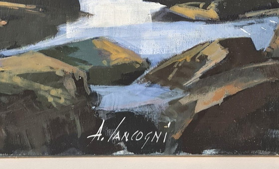 Image 1 of Agostino CANCOGNI - Scogliera - Artist's painting