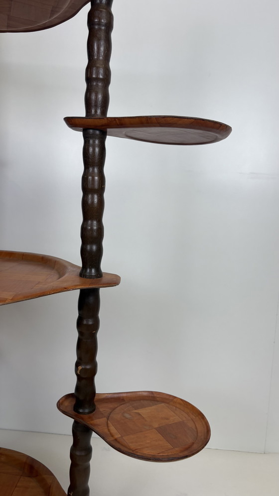 Image 1 of Vintage side table/sidetable/plant table seventies wood