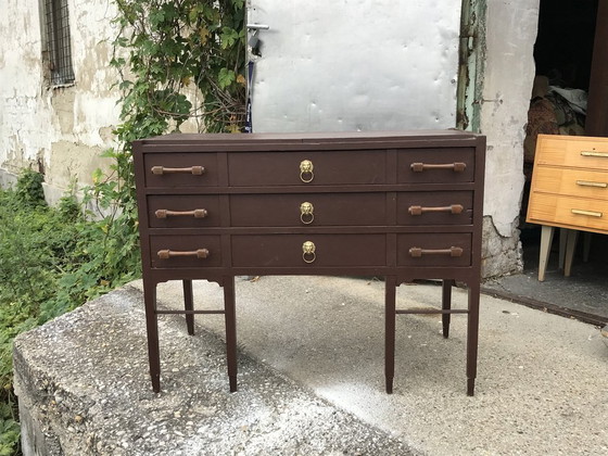 Vintage Brown Chest of Drawers, 1950s (photo 2 of 5)