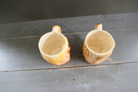 Image 1 of Vintage Adam & Eve Mugs Japan