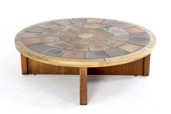 Image 1 of Tue Poulsen voor Haslev mobelfabrik salontafel vintage