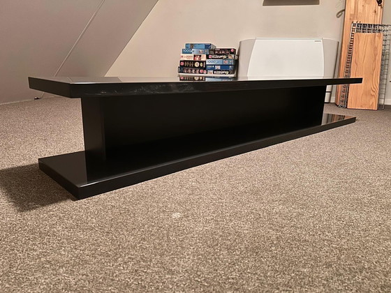 Image 1 of Two Molteni&C anthracite wall shelves - Italian Design