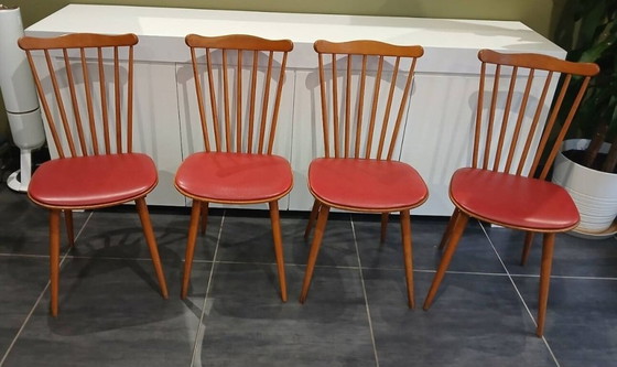 Image 1 of Set di 4 sedie Baumann Menuet, vintage anni '70


