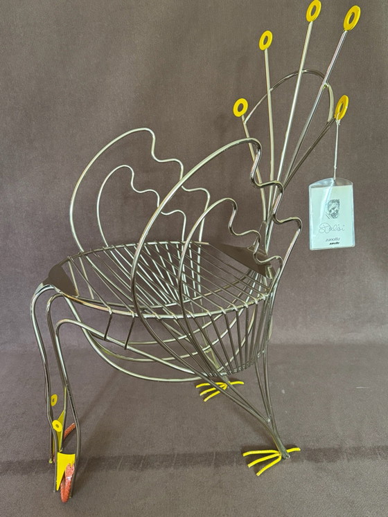 Riccardo Dalisi - Pavone, limited ZANOTTA Edition – Chairs and lounge chairs, Metal, Chrome (photo 10 of 13)