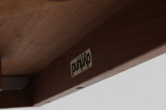 Image 1 of Vintage Dyrlund Deense ronde uitschuifbare eettafel massief teak 