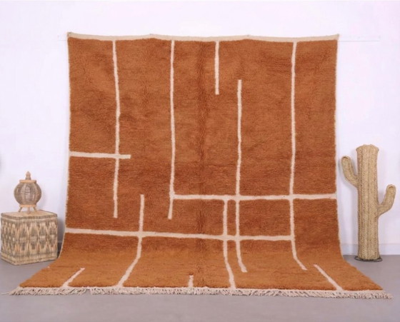 Image 1 of Beni-Ourain-Teppich aus echter Wolle, Farben individuell anpassbar, 300 cm x 200 cm