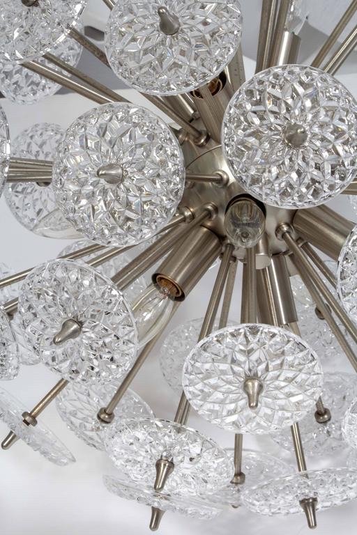 Image 1 of St Lambert Faceted Glass Roundel Sputnik Chandelier