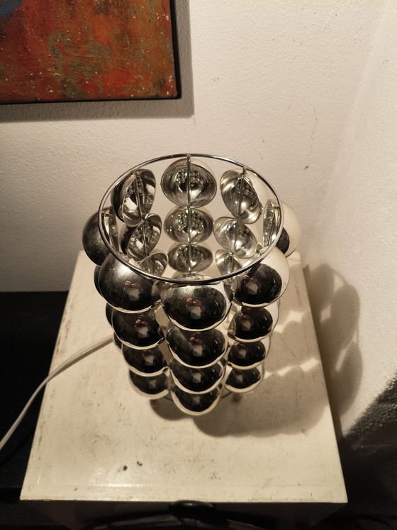 Image 1 of Vintage design eighties space age Bulb plastic table lamp by Kare design
