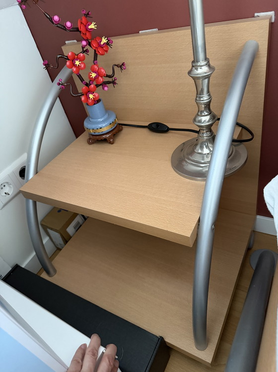 Image 1 of Bed twijfelaar inc nachtkastje en matras