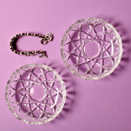 Image 1 of Porta caramelle in cristallo al piombo di metà secolo: bomboniera Courtenay Royal Rock