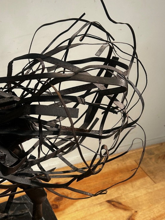 Skulptur aus Recyclingmaterial: Hahn – Bildhauerei, Metal, Stone (photo 19 of 20)