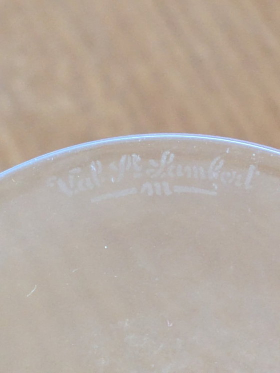 Grand service de verrerie en cristal Val Saint Lambert vintage de 19 pièces – Verres et carafes, Crystal (photo 5 of 9)