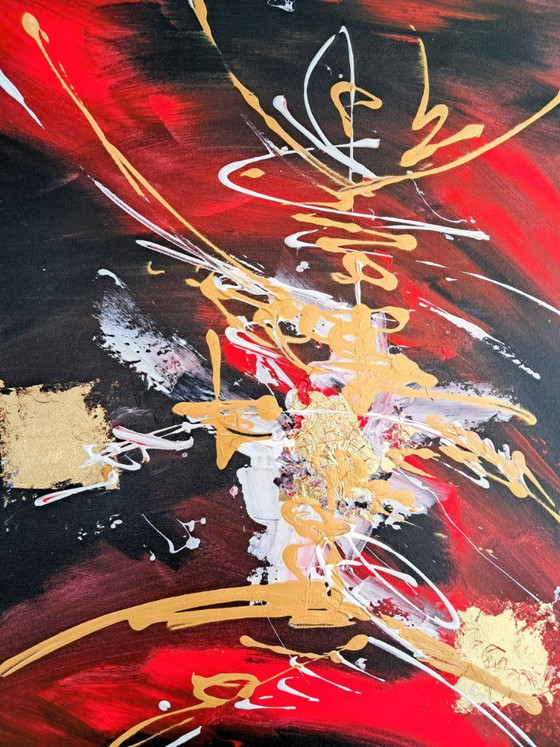 Image 1 of Jan MARTI - Red and Black - Framed artist's painting