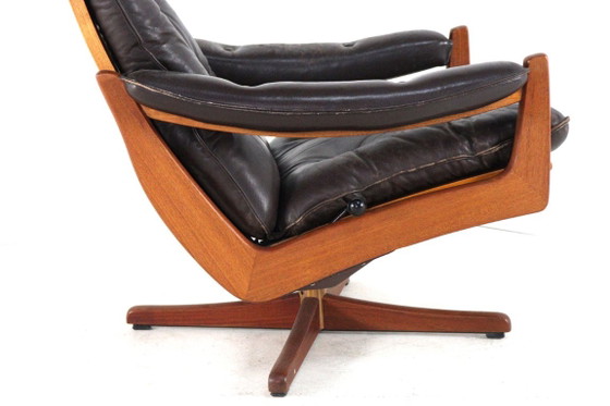 Söda Galvano - Lied Møbler Norway Fauteuil Vintage – Lied mobler, Leather, Wood (photo 11 of 18)
