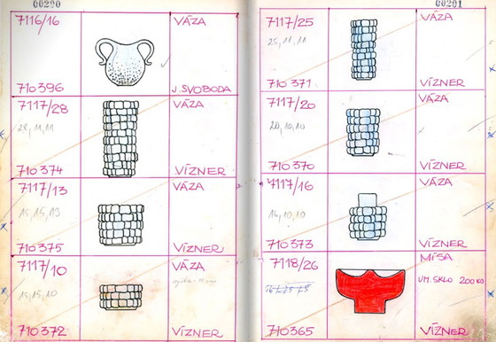 Image 1 of Florero de los años 70 de Frantisek Vizner