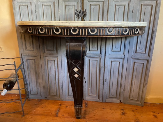 Image 1 of Table d'appoint Table console Table murale imposante 19ème siècle française