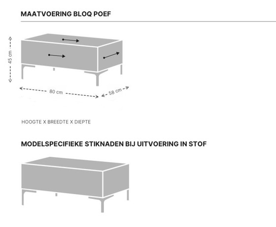 Design su divano di serie: Bloq - 3 posti + pouf – Design on Stock, Sofà, Textile (photo 10 of 10)
