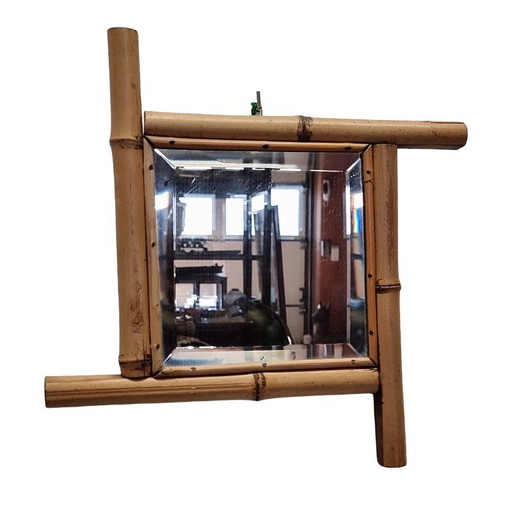 Antieke bamboe spiegel – Bamboo