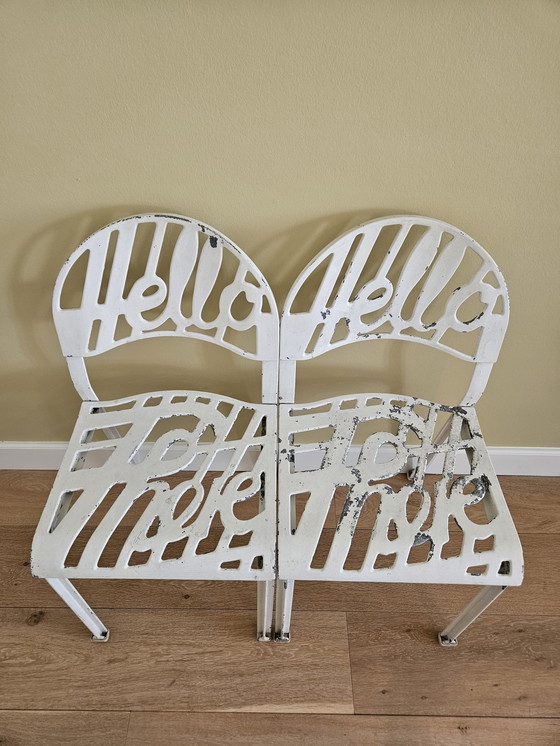 Image 1 of 2x Artifort Aluminium-Stühle Hallo!