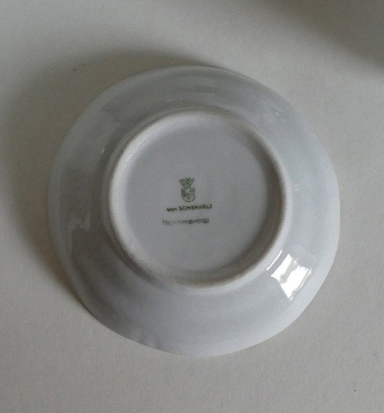 Image 1 of Set da 5 pezzi per moka, porcellana dipinta a mano, di Schierholz, Turingia, anni '50