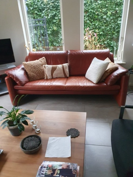 Image 1 of lederen Leolux Fidamigo 3-zits bank