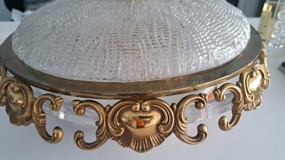 Image 1 of Prachtige vintage Duitse plafondlamp, Hollywood Regency stijl