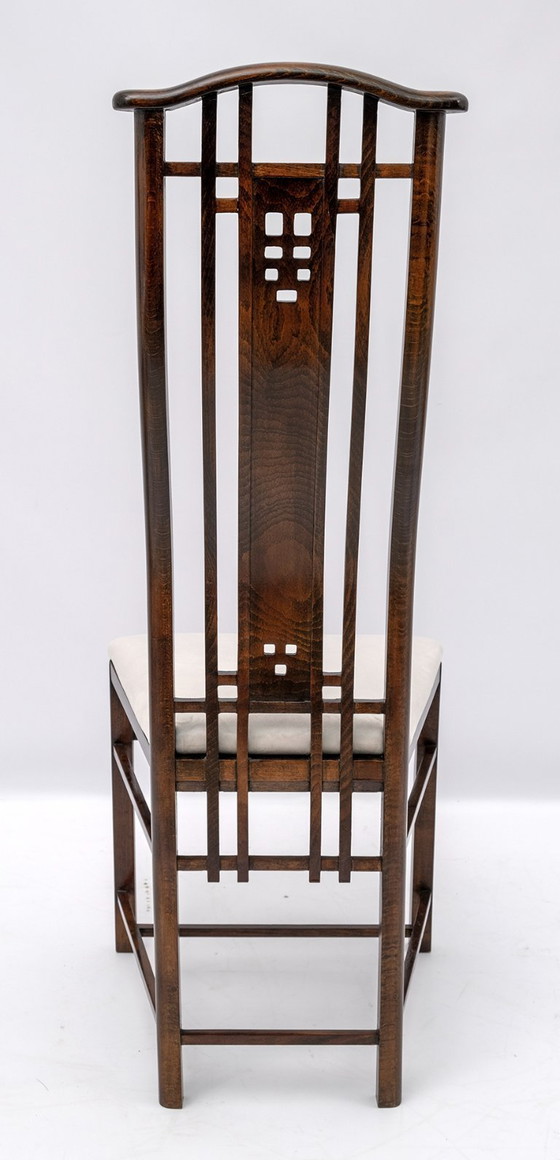 Image 1 of Quatre fauteuils de salle à manger italiens Giorgetti "Gallery", années 1980