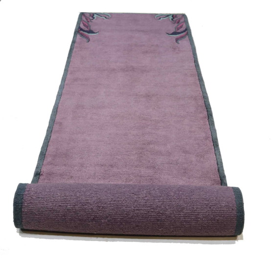 Image 1 of Alfombra de diseño moderno de Nepal 343 x 86 cm