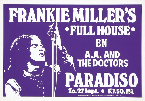 Vintage Paradiso poster - Frankie Miller's 1981