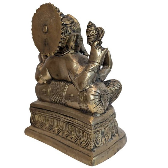 Antique Indian Bronze Ganesha – 19th Century - 112 – Sculpture (photo 4 of 10)