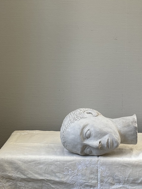 Image 1 of Vintage Chamotte Statue ‘SHE IS’ Sculpture