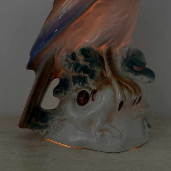 Image 1 of Vintage porcelain Parfume lamp bird , 1950s