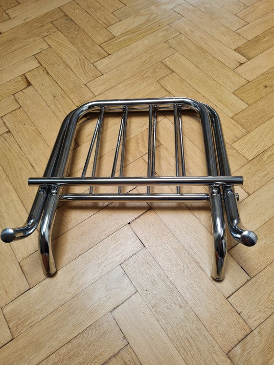 Image 1 of Chrome magazine rack, Zack Design, 1980s