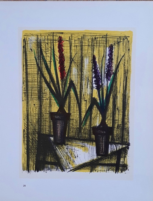 Bernard Buffet Litografia LES HYACINTH