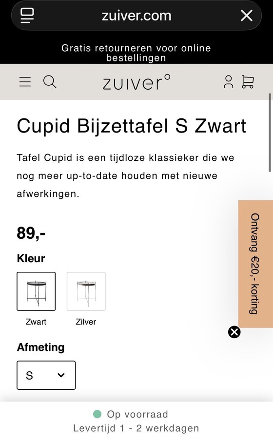 Image 1 of ZUIVER - Cupid side tables - 5 pieces