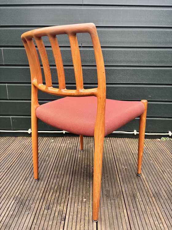 Image 1 of Set van 6 Niels Otto Møller eetkamerstoelen Model 83
