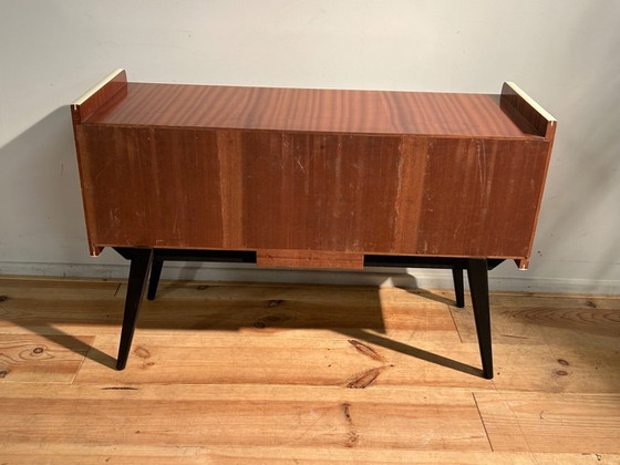 Image 1 of Prachtig vintage rockabilly tv meubel & 2 kastjes