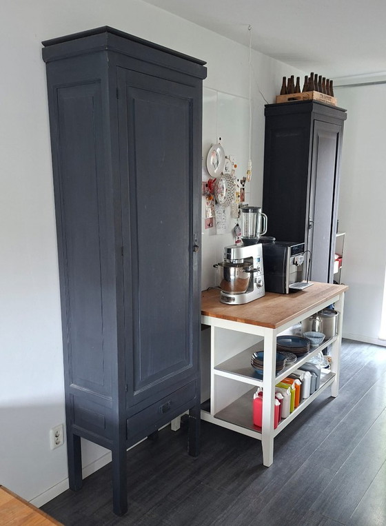 Image 1 of Keijser & Co hoge kast antraciet grijs (2 stuks)