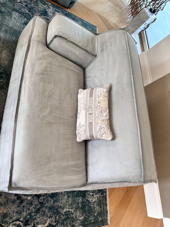 Baxter Damasco Love Seat – Paola Navone – 2 Available – 2 seaters, Leather (photo 4 of 5)