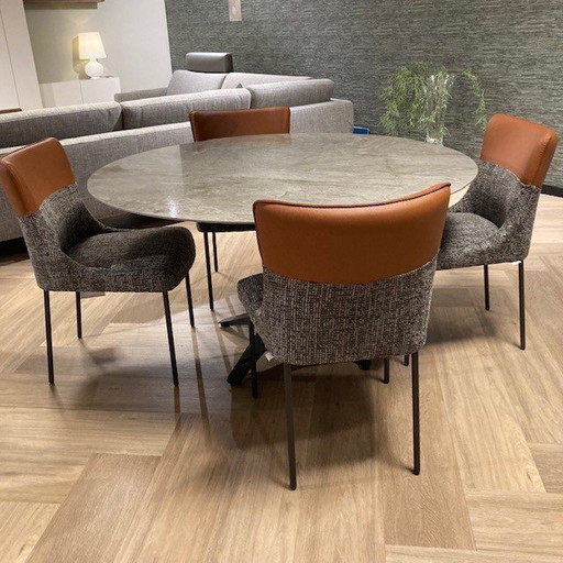 Chaise de salle à manger Bert Plantagie Lilas (lot de 4)