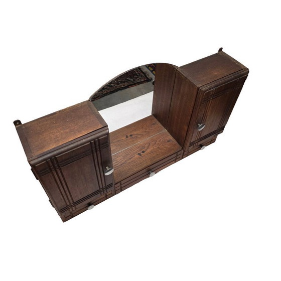 Image 1 of Botiquín de pared Art Déco francés con espejo, años 20/30